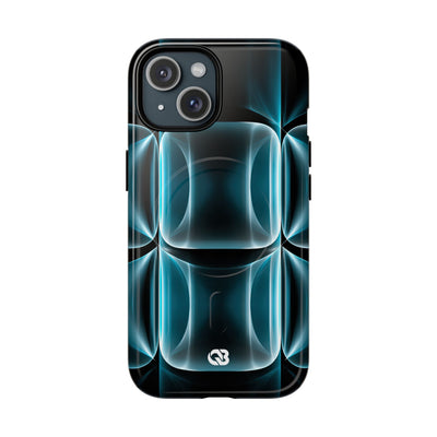Cyan Core Matrix · Tough 2.0 Magnetic Phone Case for iPhone · Blue