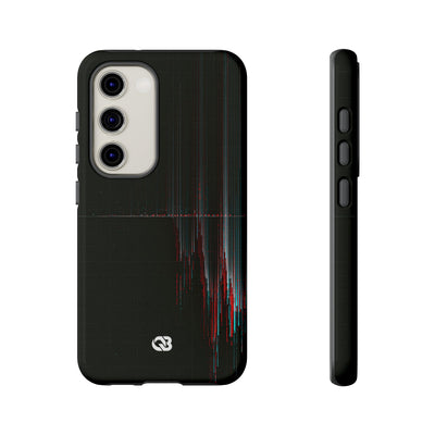 Black Tough Phone Case for Samsung - Corrupted Data Stream