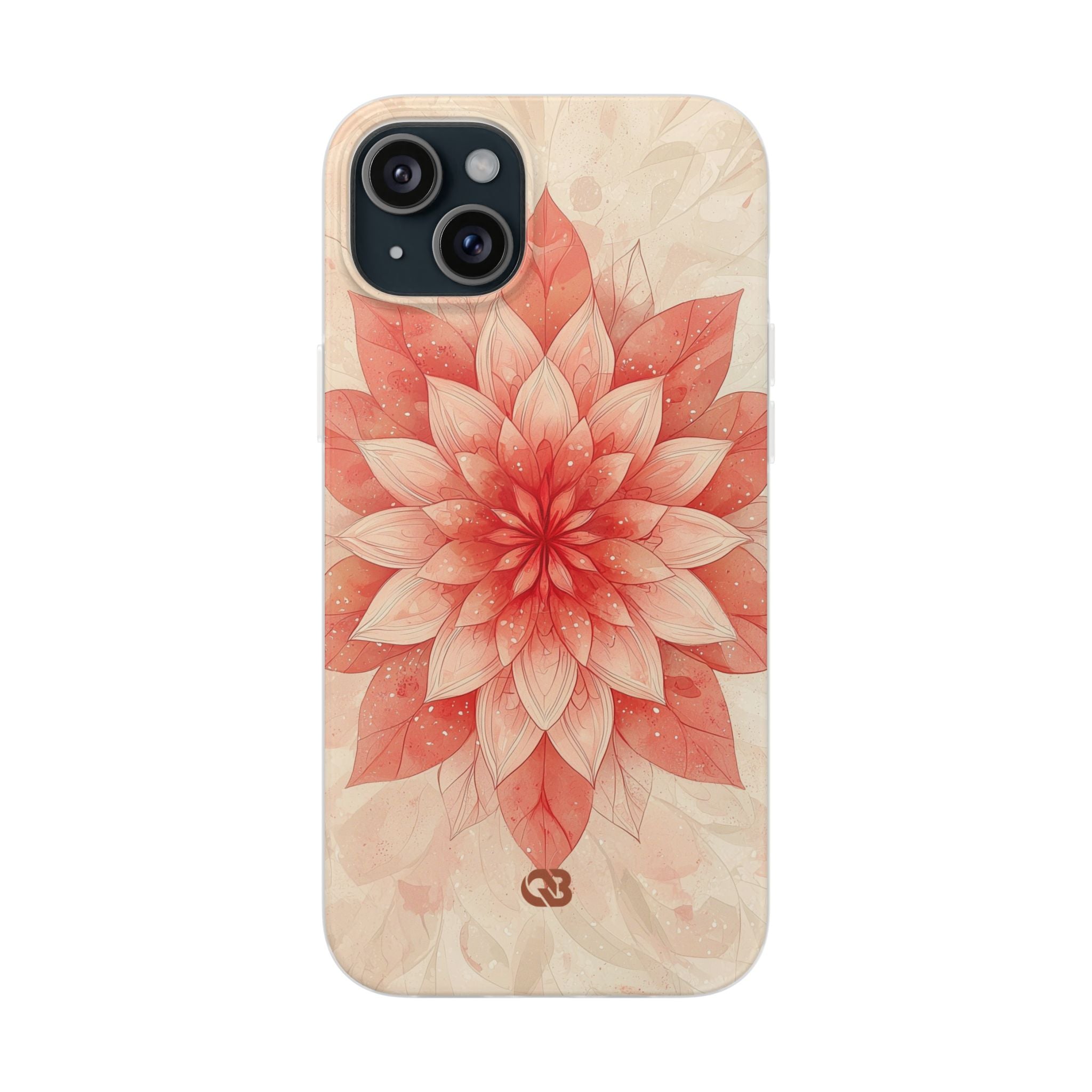 Coral Layered Bloom · Soft Phone Case for iPhone