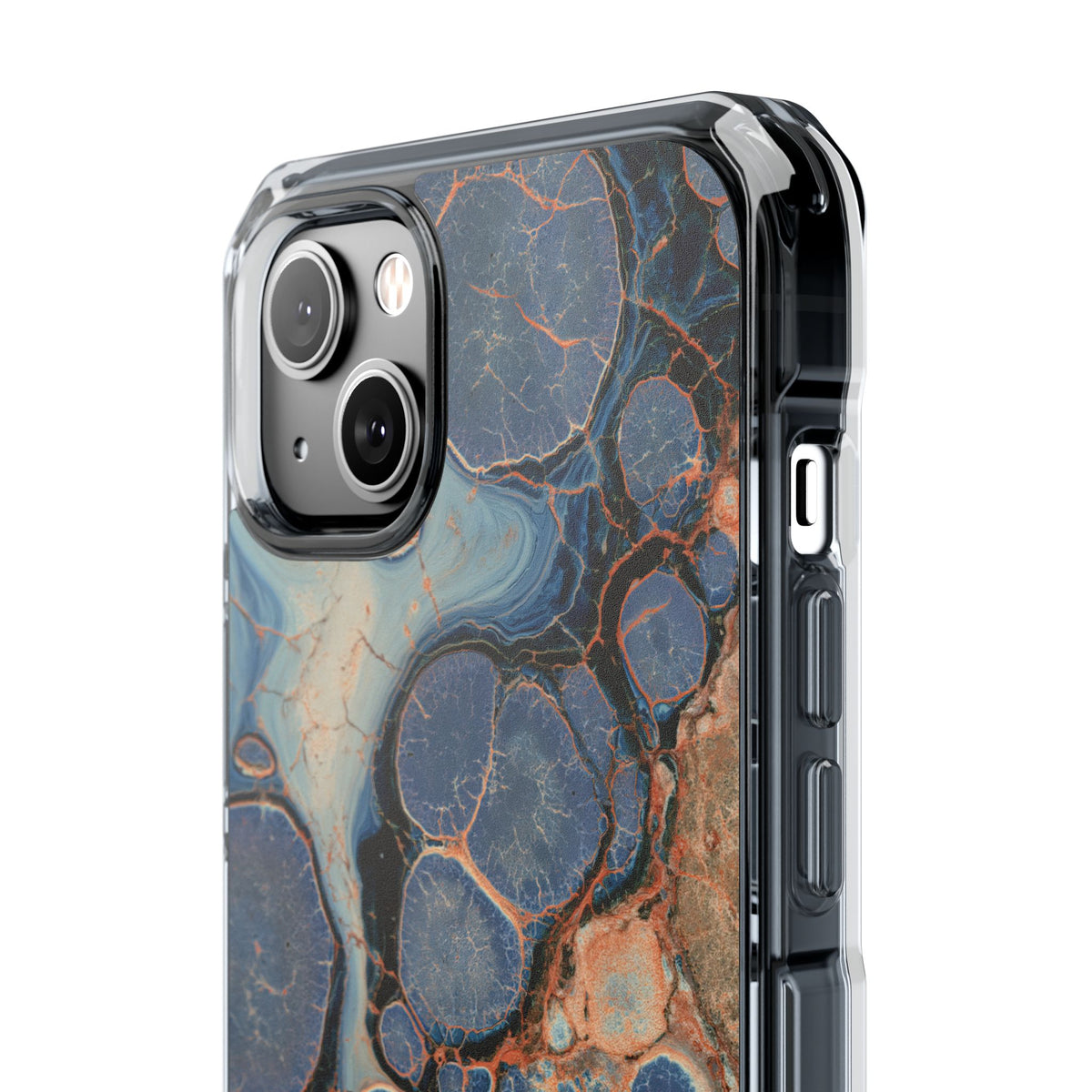 Astral Orb Resonance · Clear Impact Magnetic Phone Case for iPhone · Blue