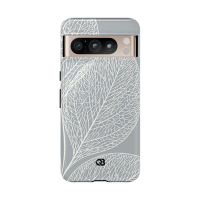 Grey Tough Phone Case for Google Pixel - Frosted Ash Veins