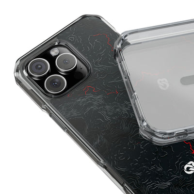 Crimson Rift · Clear Impact Magnetic Phone Case for iPhone ·  Black