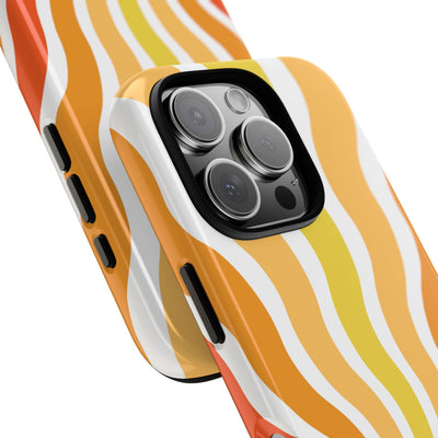 Amber Solar Waves · Tough Phone Case for iPhone