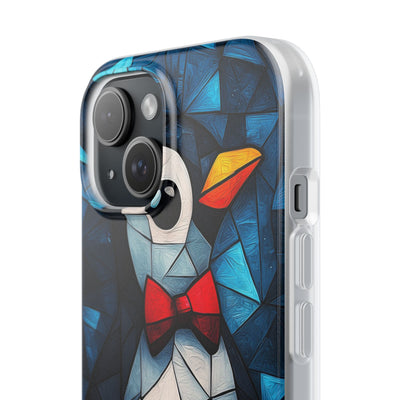 Mosaic Bowtie Penguin · Soft Phone Case for iPhone