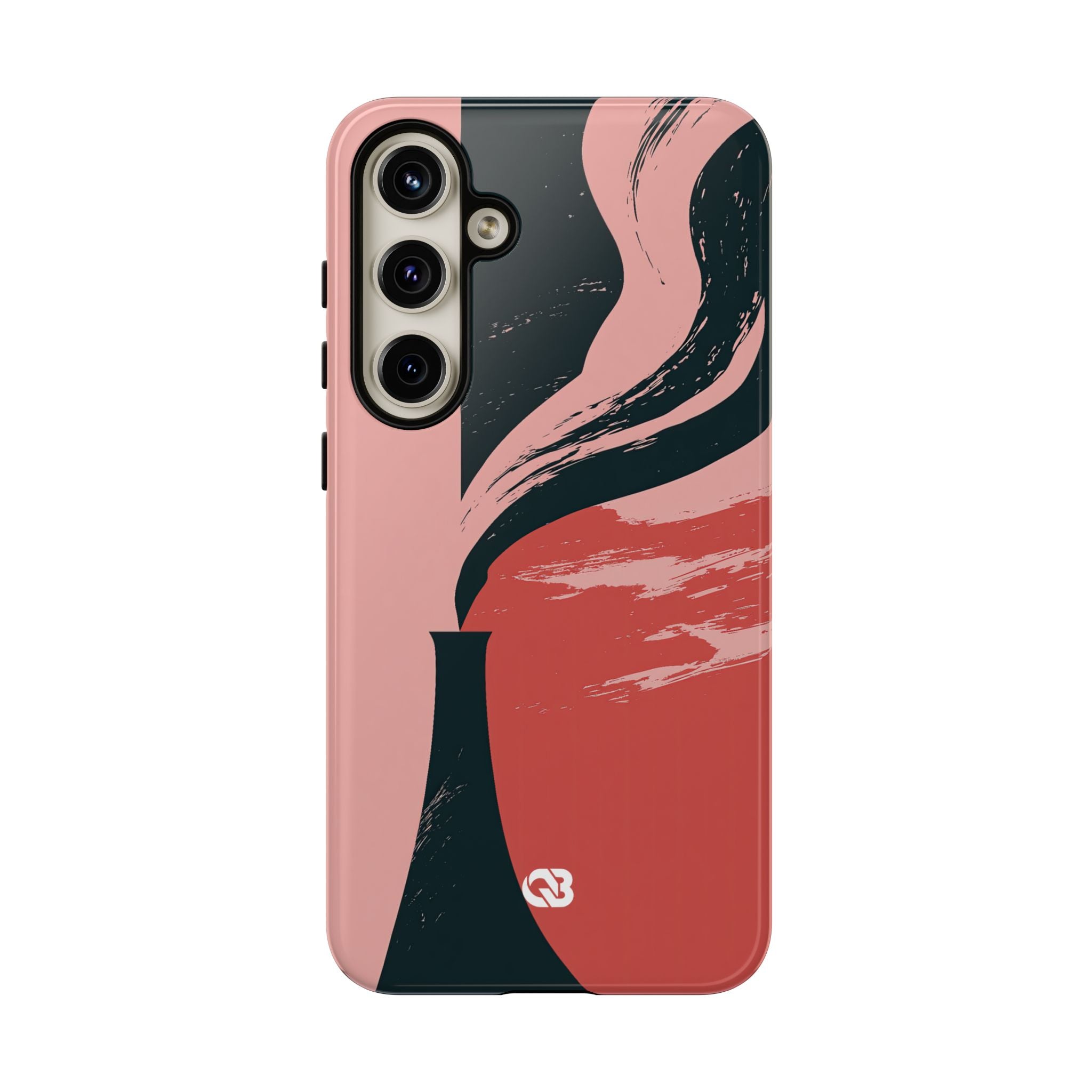 Pink Tough Phone Case for Samsung - Cinder Rose Plume