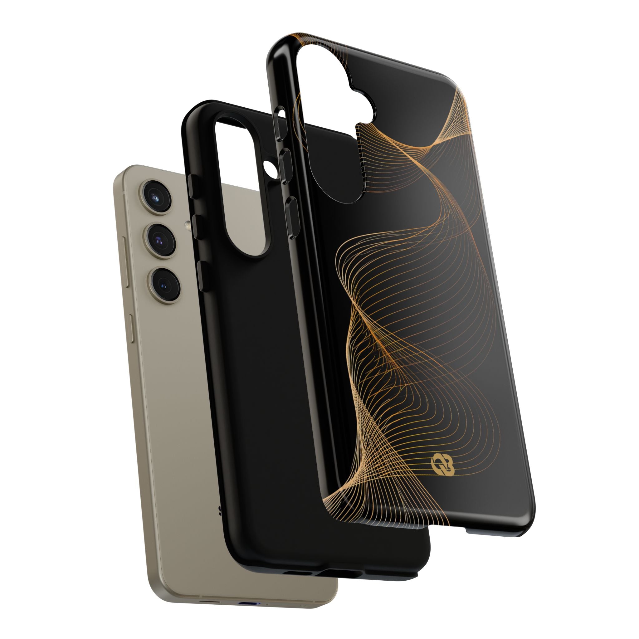 Gold Tough Phone Case for Samsung - Burnished Bronze Helix