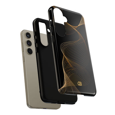 Gold Tough Phone Case for Samsung - Burnished Bronze Helix