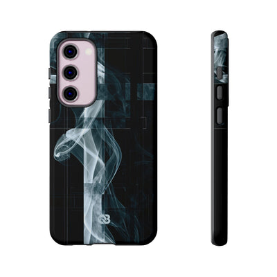 Black Tough Phone Case for Samsung - Arctic Vapor Grid