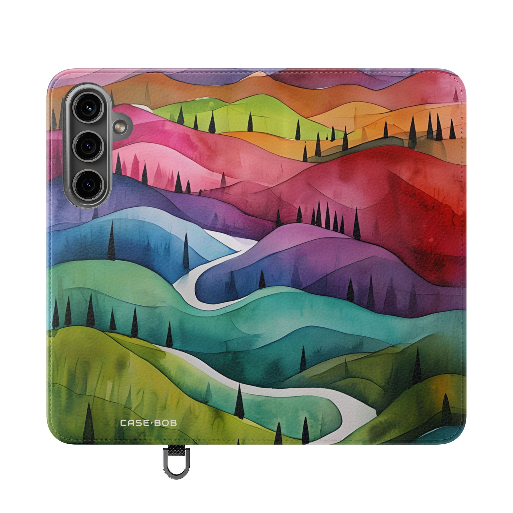 Valkoinen polku - Samsung S24 Plus -lompakkokotelo