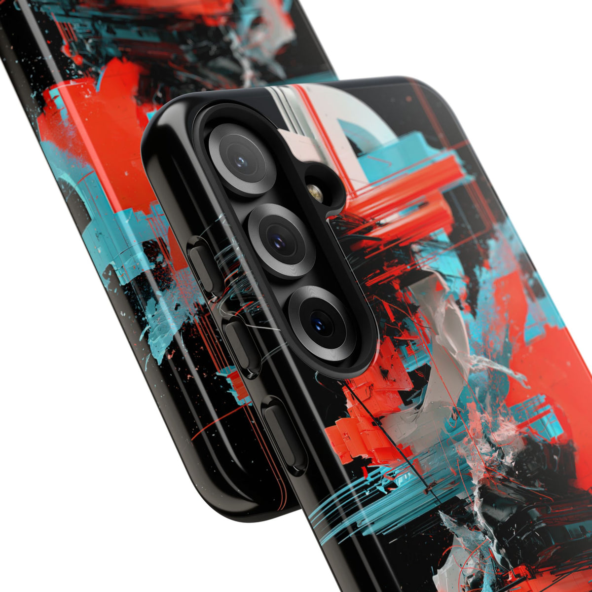 Fragmented Cyber Core · Tough Phone Case for Samsung · Black