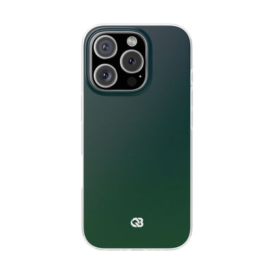 Green Lite Phone Case for iPhone - Midnight Pine Horizon