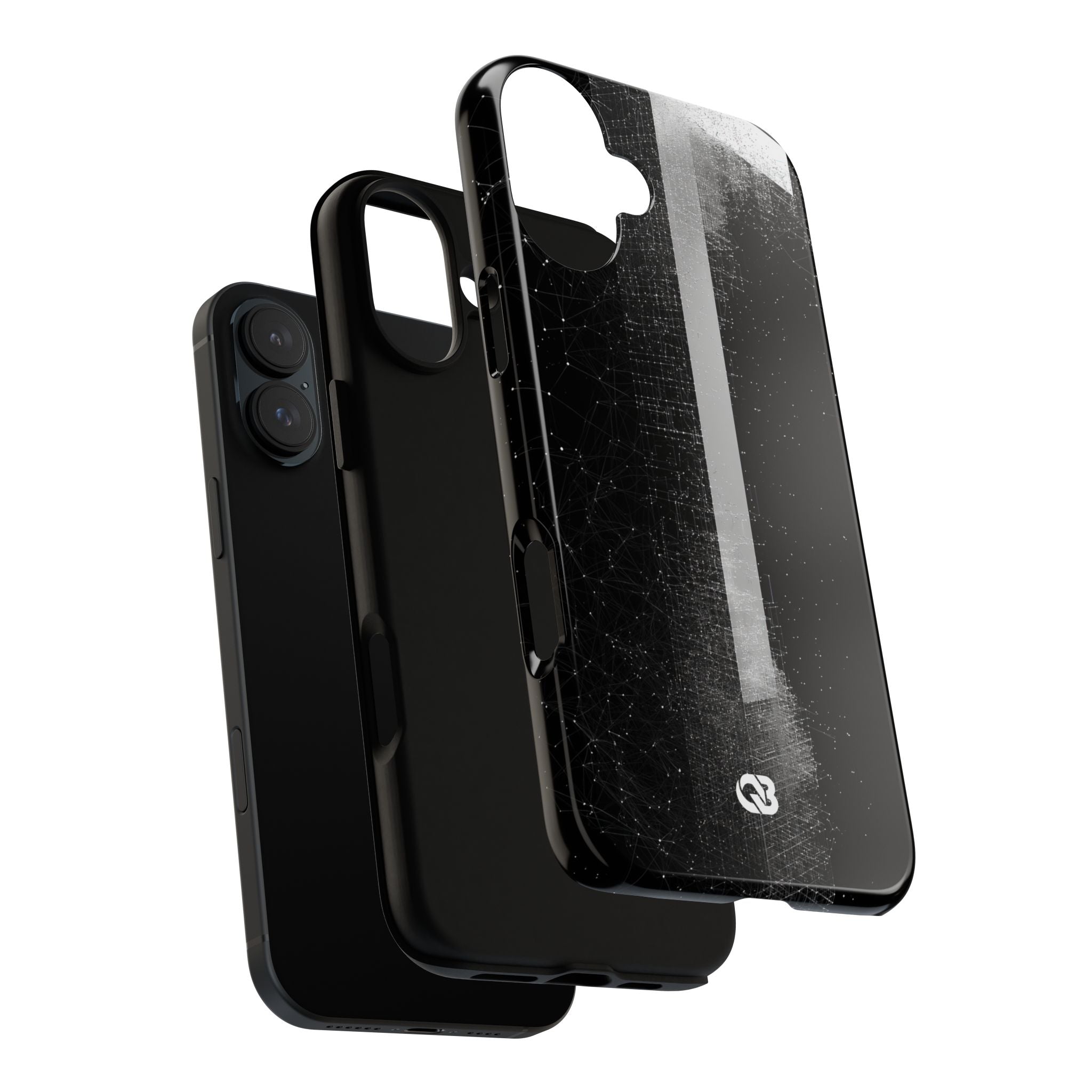 Black Tough Phone Case for iPhone - Vector Core Monolith