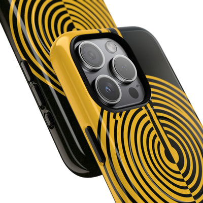 Yellow Tough 2.0 Magsafe Phone Case for iPhone - Voltage Sector Pulse