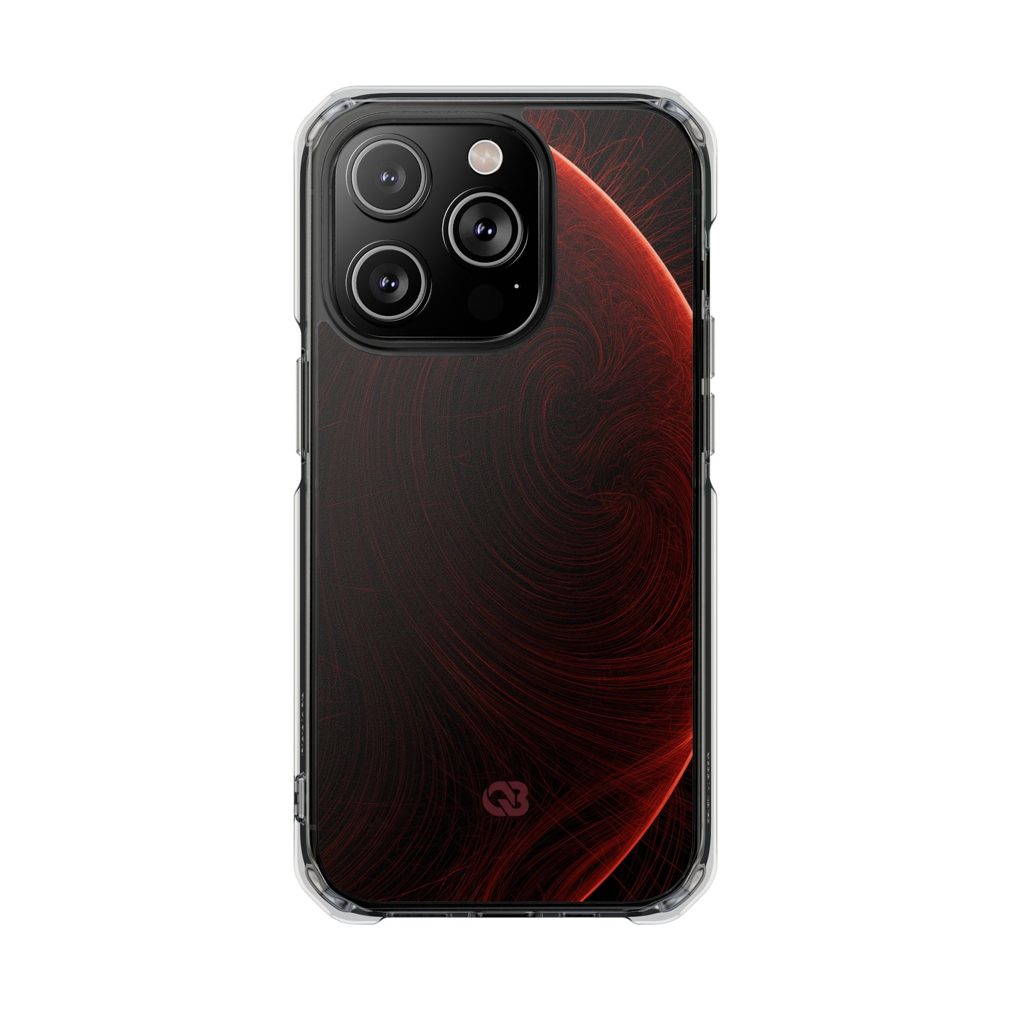Red Impact MagSafe Phone Case for iPhone - Crimson Flare Flux
