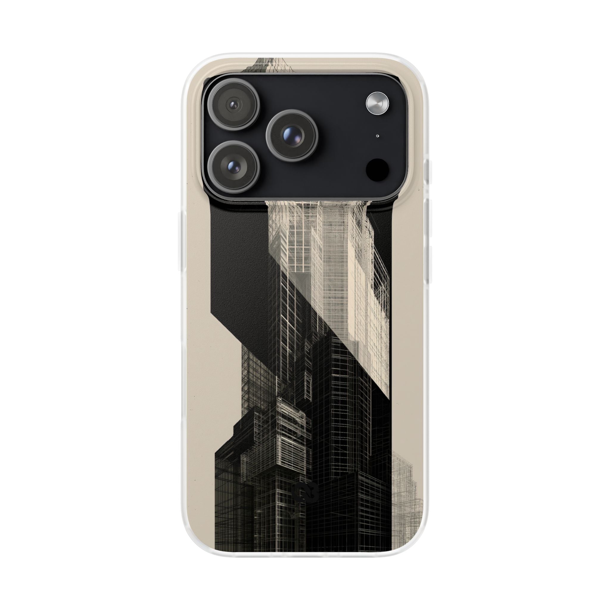 Beige Lite Phone Case for iPhone - Monolith Urban Grid