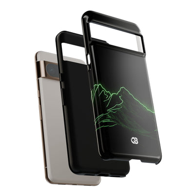 Nordic Mountain Contour · Tough Phone Case for Pixel ·  Black