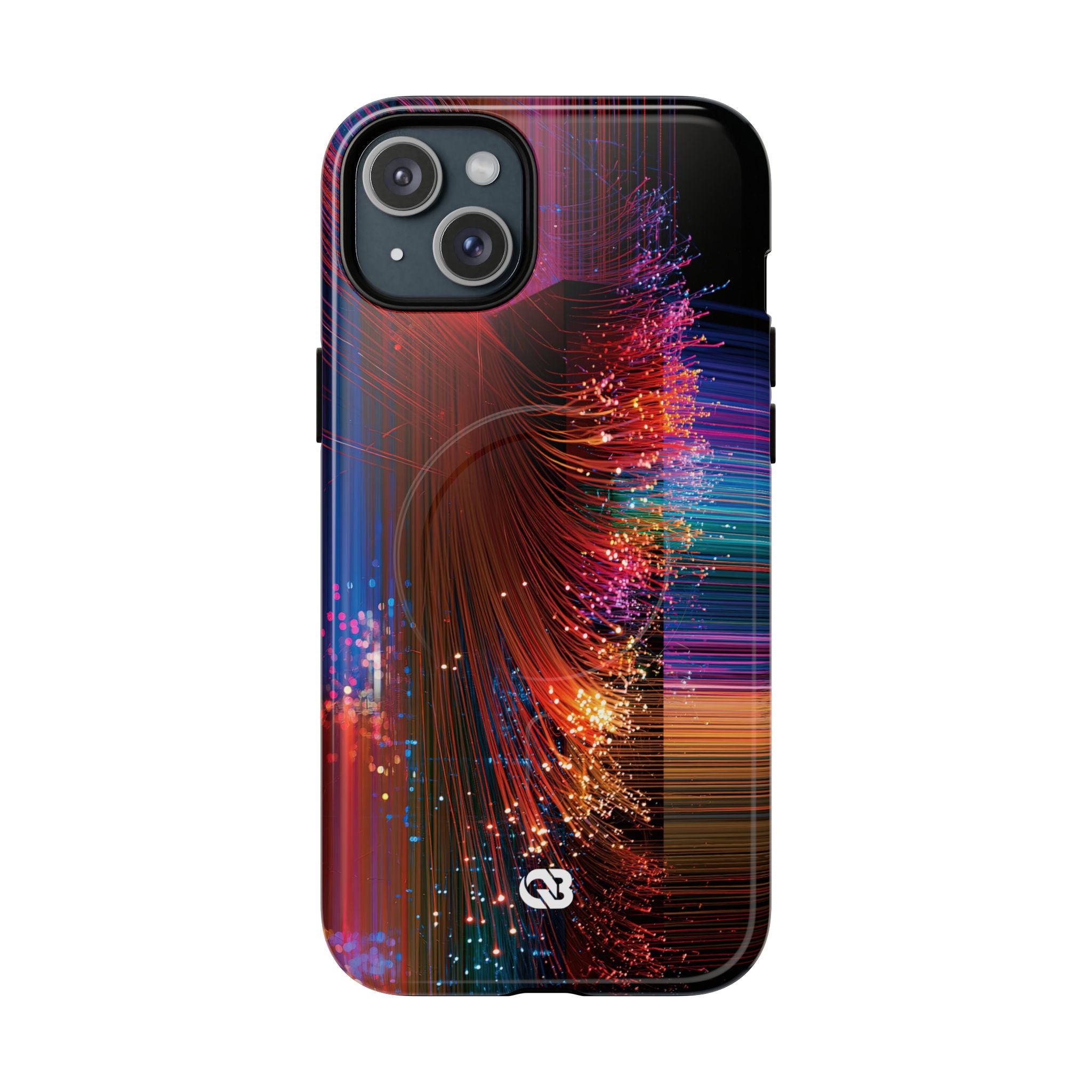 Black Tough 2.0 Magsafe Phone Case for iPhone - Cyber Optic Streak
