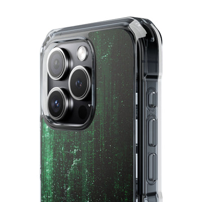 Emerald Void · Clear Impact Magnetic Phone Case for iPhone ·  Green