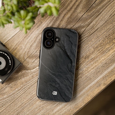 Dark Slate Strata · Tough Phone Case for iPhone · Black