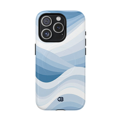 Blue Tough 2.0 Magsafe Phone Case for iPhone - Glacial Indigo Flow