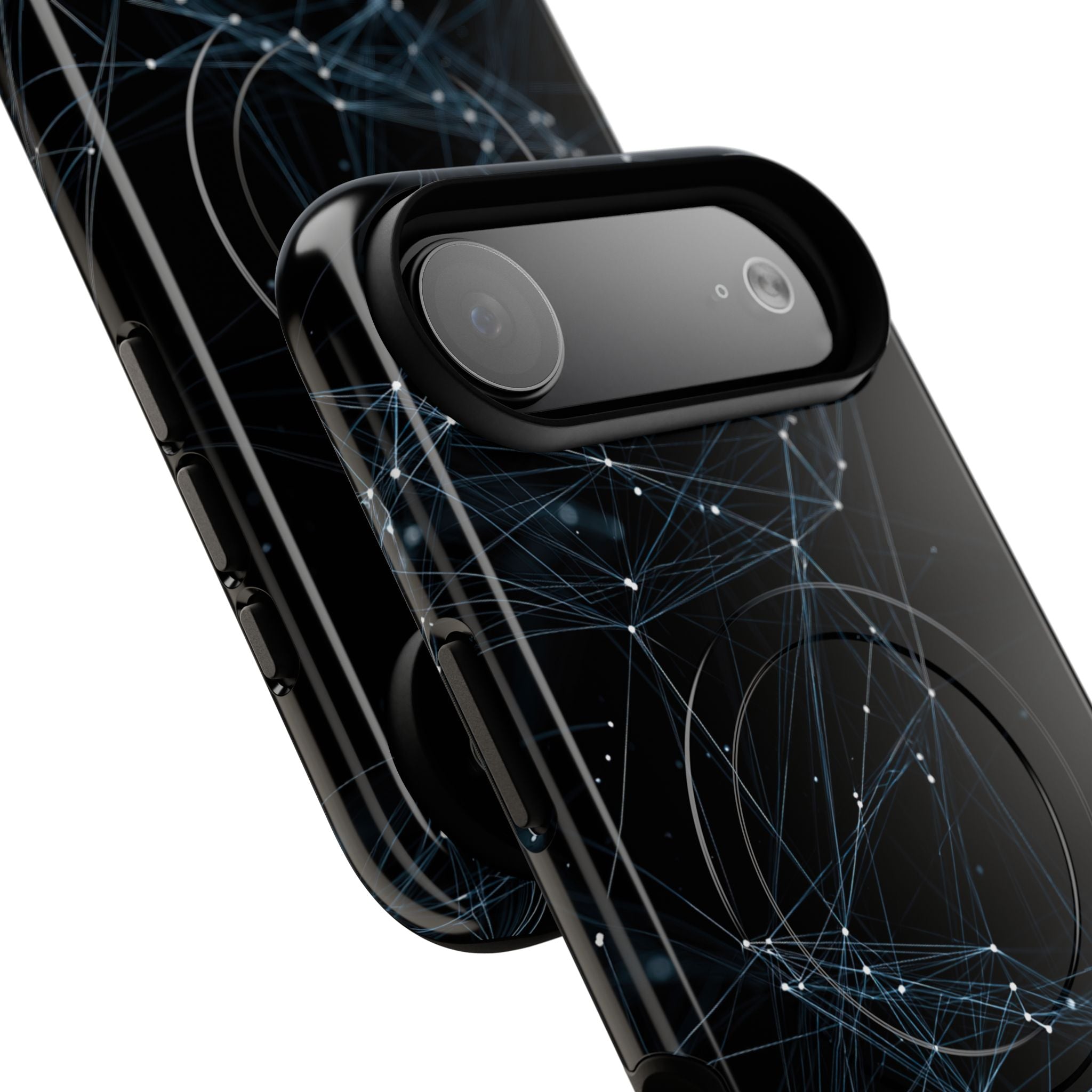 Black Tough 2.0 Magsafe Phone Case for iPhone - Arctic Neural Mesh