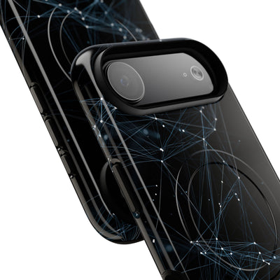 Black Tough 2.0 Magsafe Phone Case for iPhone - Arctic Neural Mesh