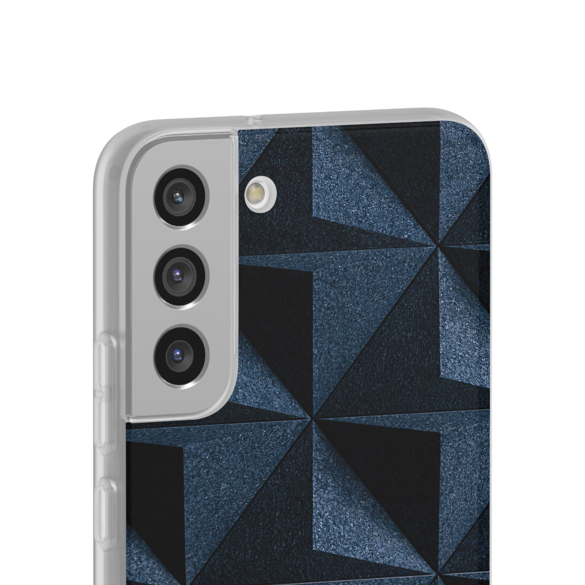 Blue Lite Phone Case for Samsung - Indigo Basalt Facets