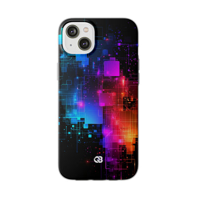 Spectral Circuit Grid · Lite Phone Case for iPhone ·  Black