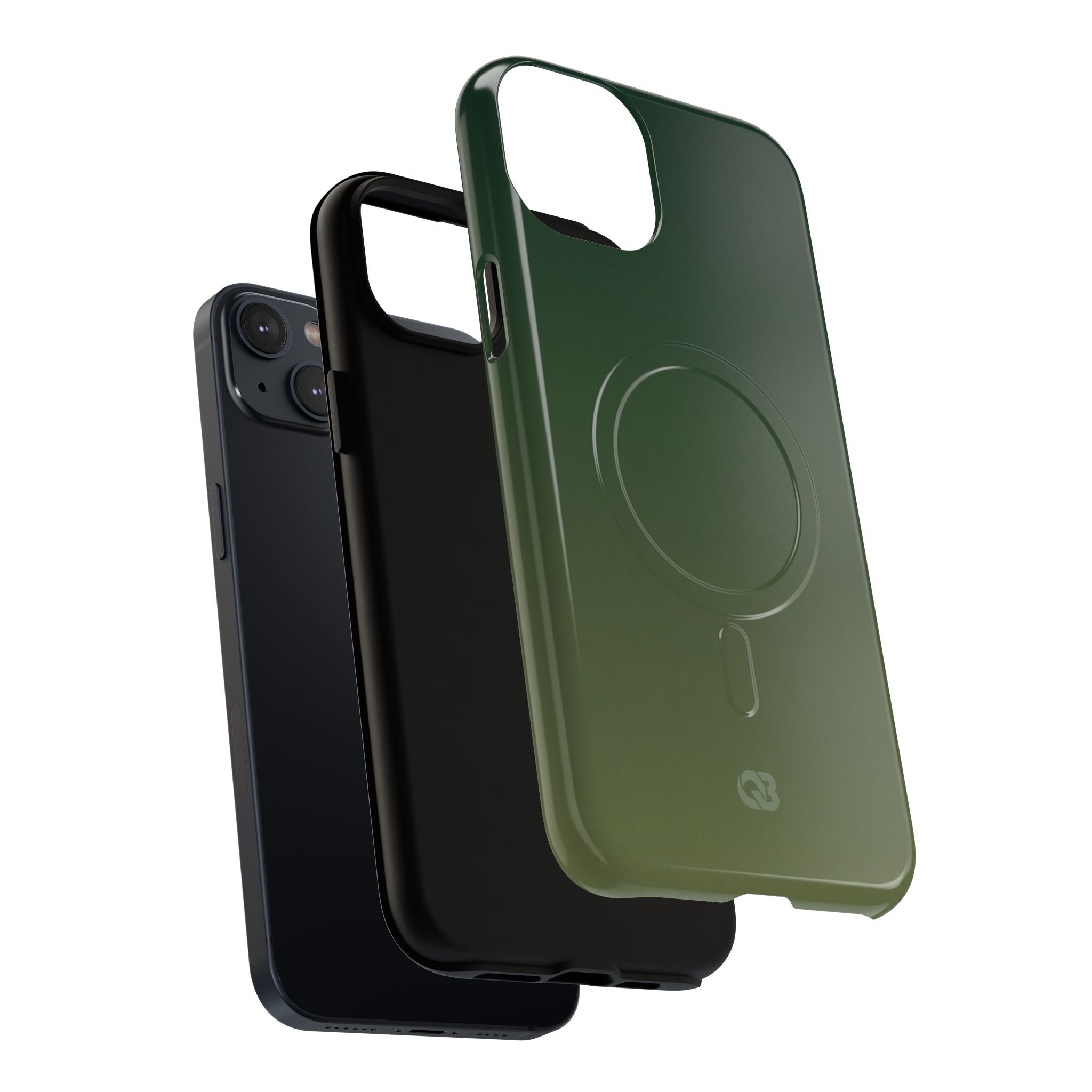Green Tough 2.0 Magsafe Phone Case for iPhone - Shadow Moss Grain