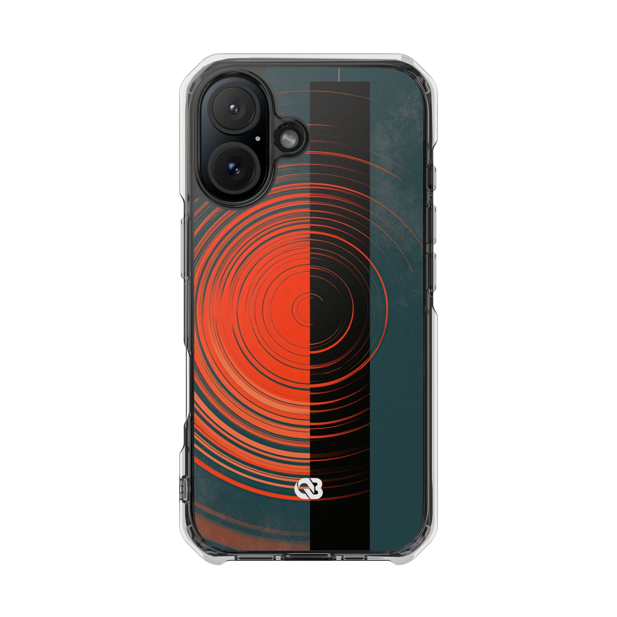 Teal Impact MagSafe Phone Case for iPhone - Burnt Slate Radial