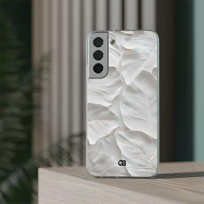 Sculpted Ivory Leaves · Soft Handyhülle für Samsung