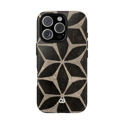 Concrete Mosaic Star · Tough Phone Case for iPhone · Black