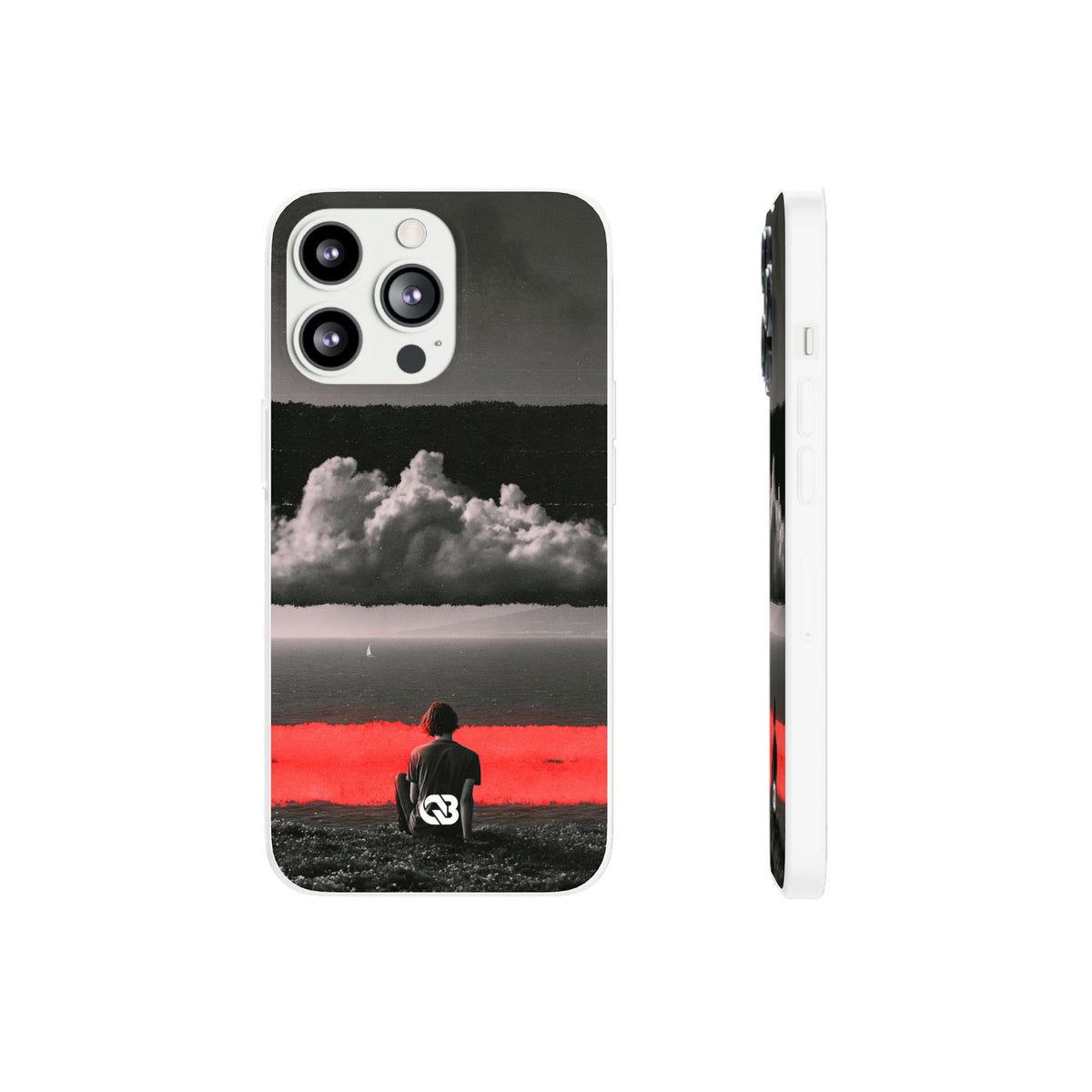 Crimson Horizon · Lite Phone Case for iPhone ·  Black