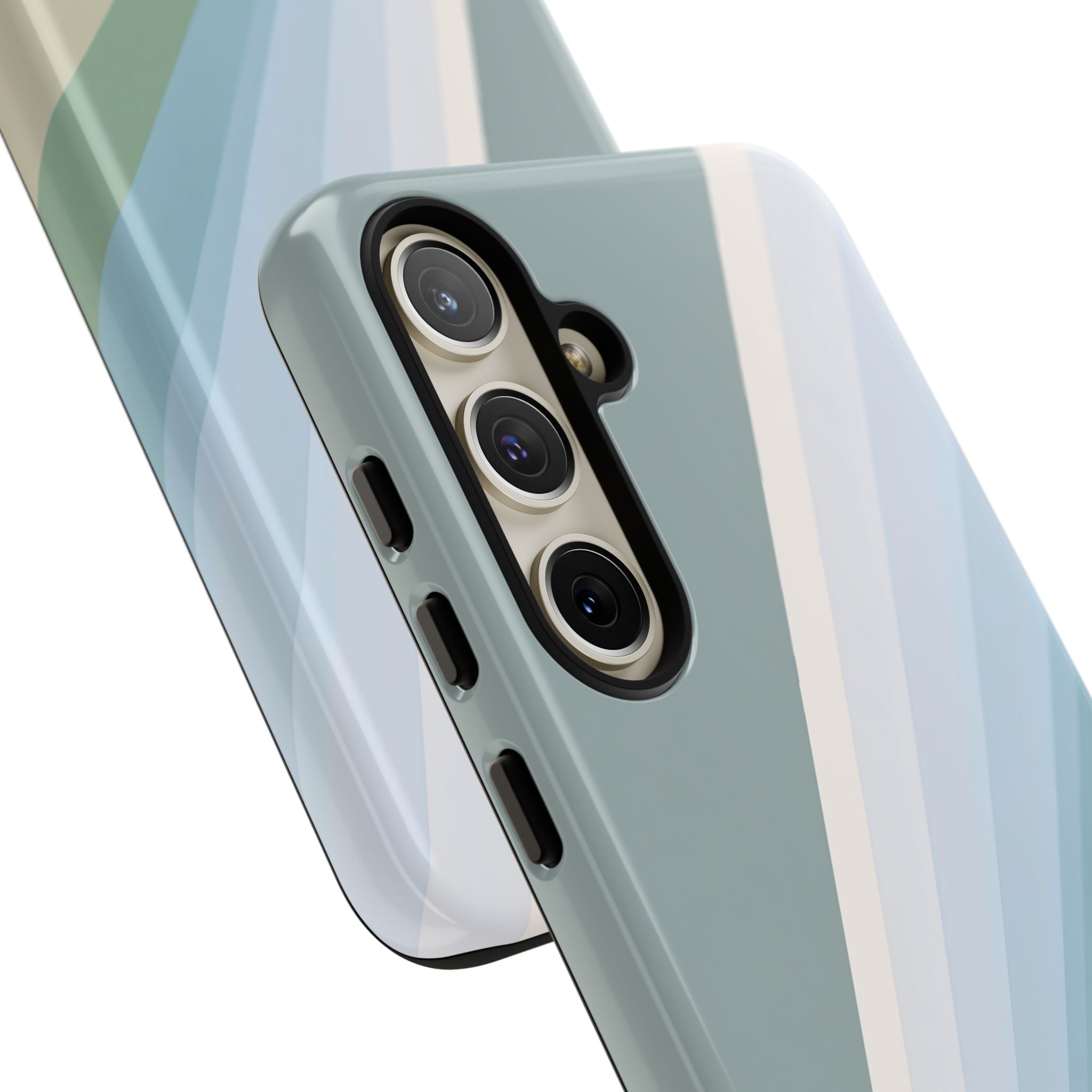 Green Tough Phone Case for Samsung - Sage Prism Beam