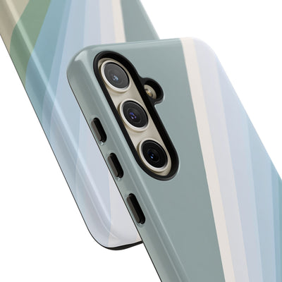 Green Tough Phone Case for Samsung - Sage Prism Beam
