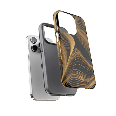 Gilded Contour · Tough Phone Case for iPhone · Gold