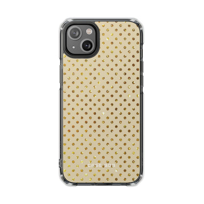 Gold Sparkle Grid iPhone 14 Plus Case - Impact
