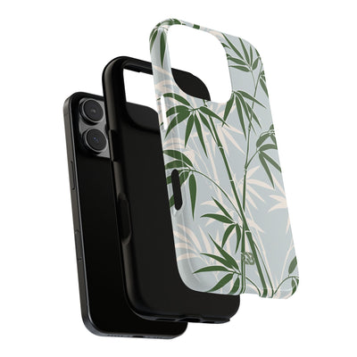 Green Tough Phone Case for iPhone - Kyoto Bamboo Canopy