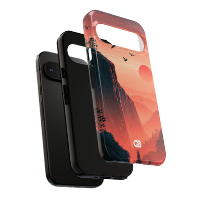 Orange Tough Phone Case for Google Pixel - Crimson Ridge Flight