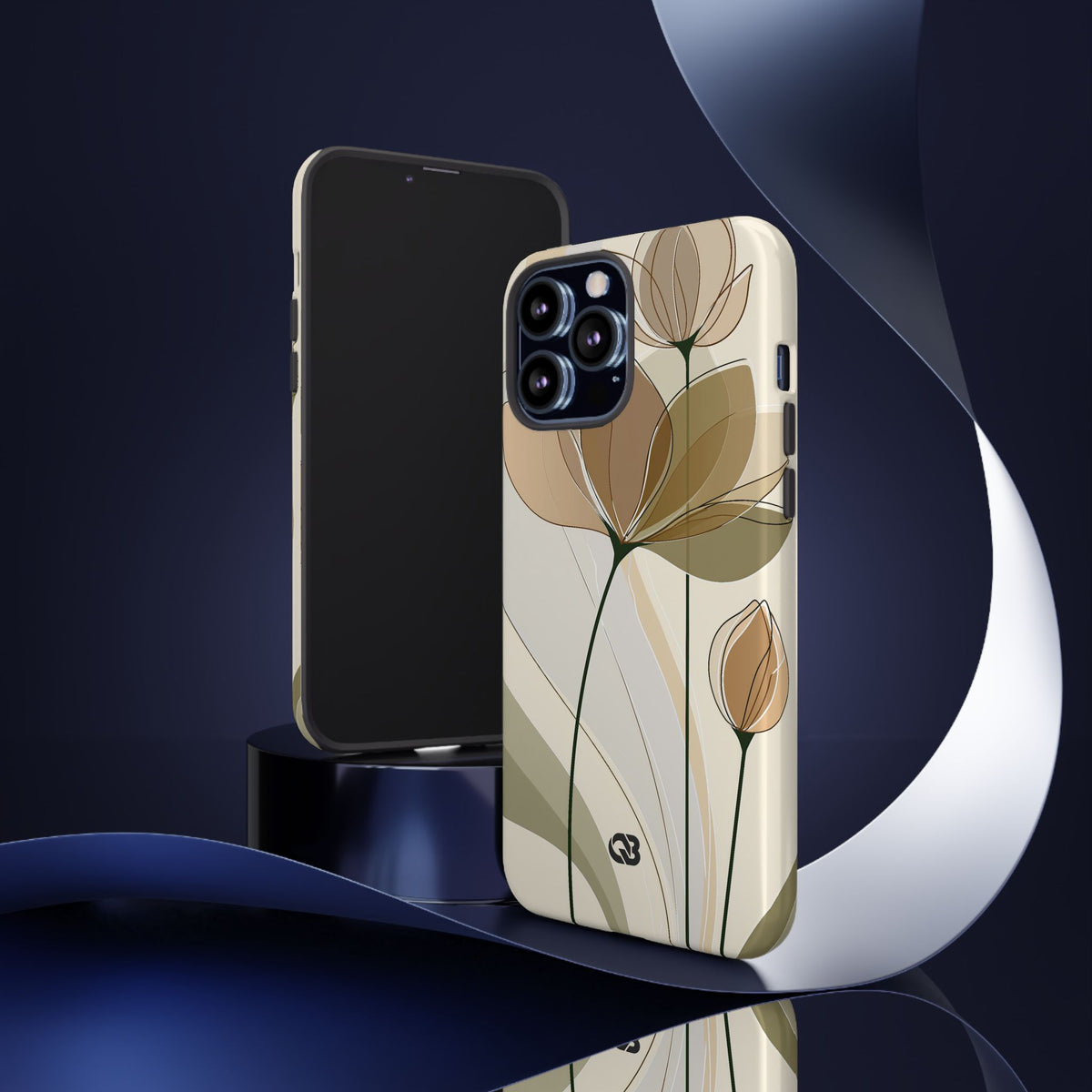 Translucent Petal Contour · Tough Phone Case for iPhone · Beige