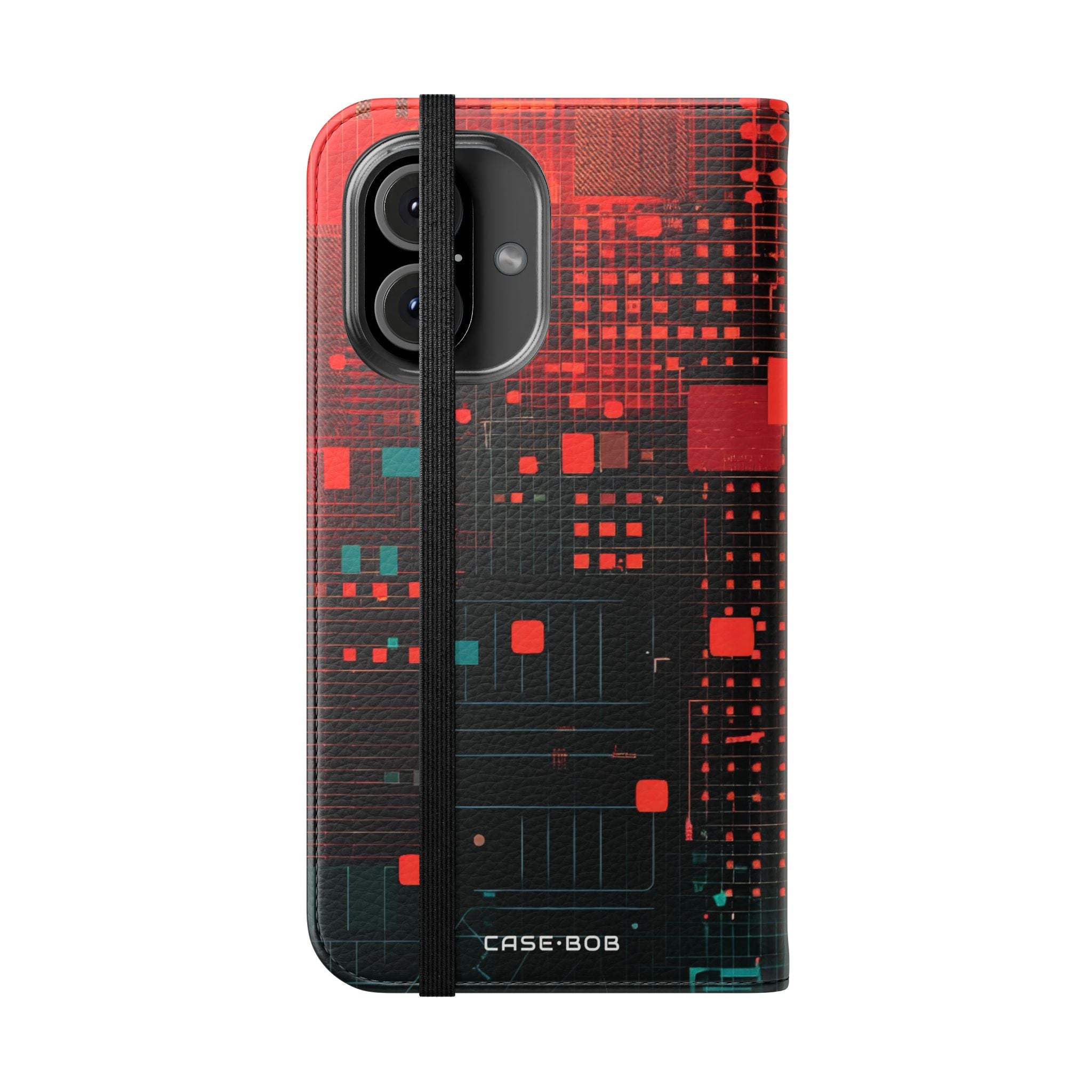 Crimson Circuit - iPhone 16 Case - Portemonnee