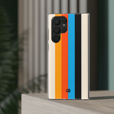 Retro Racing Stripes · Soft Handyhülle für Samsung
