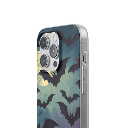Glowing Bat Swarm iPhone 14 Pro Case - Soft