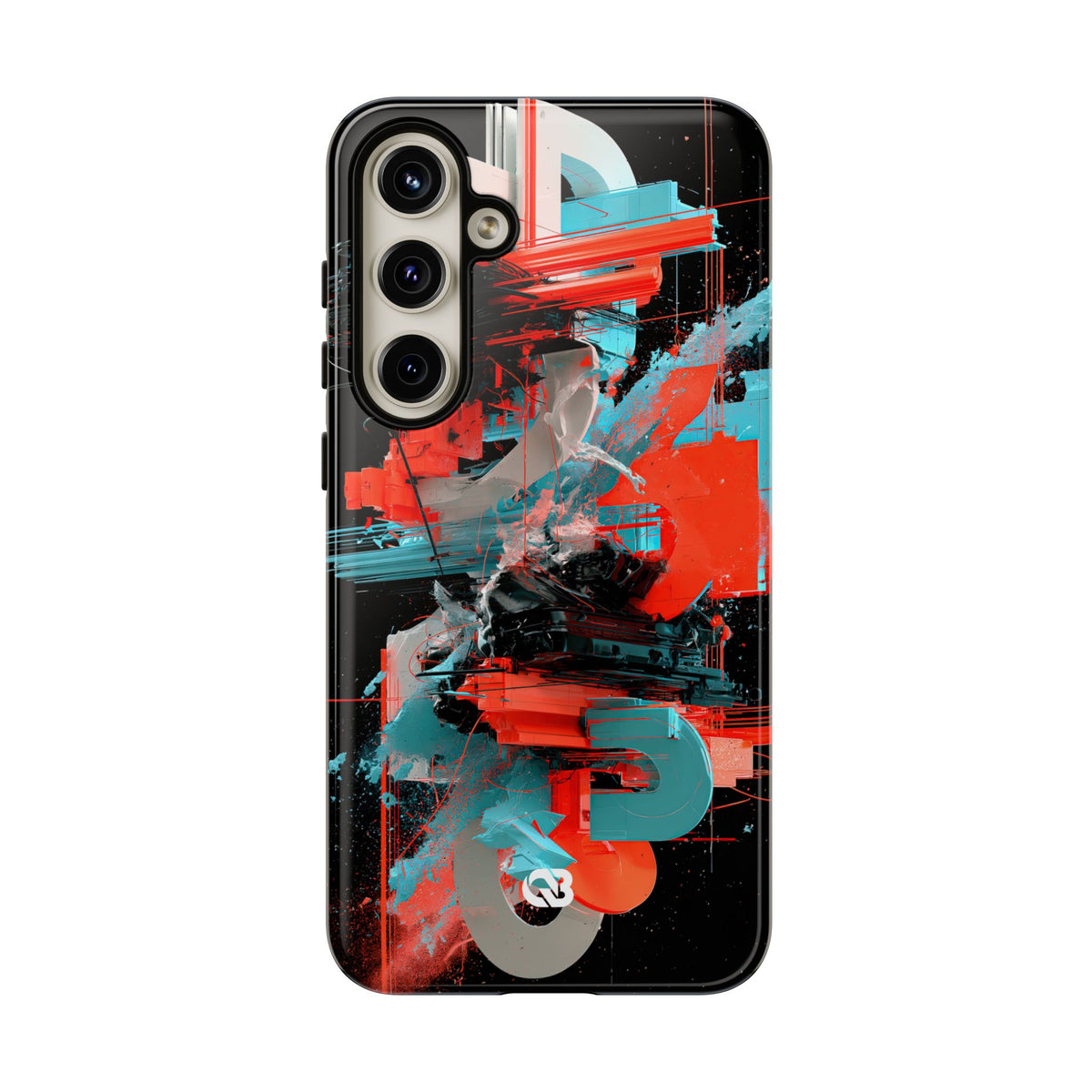 Fragmented Cyber Core · Tough Phone Case for Samsung · Black