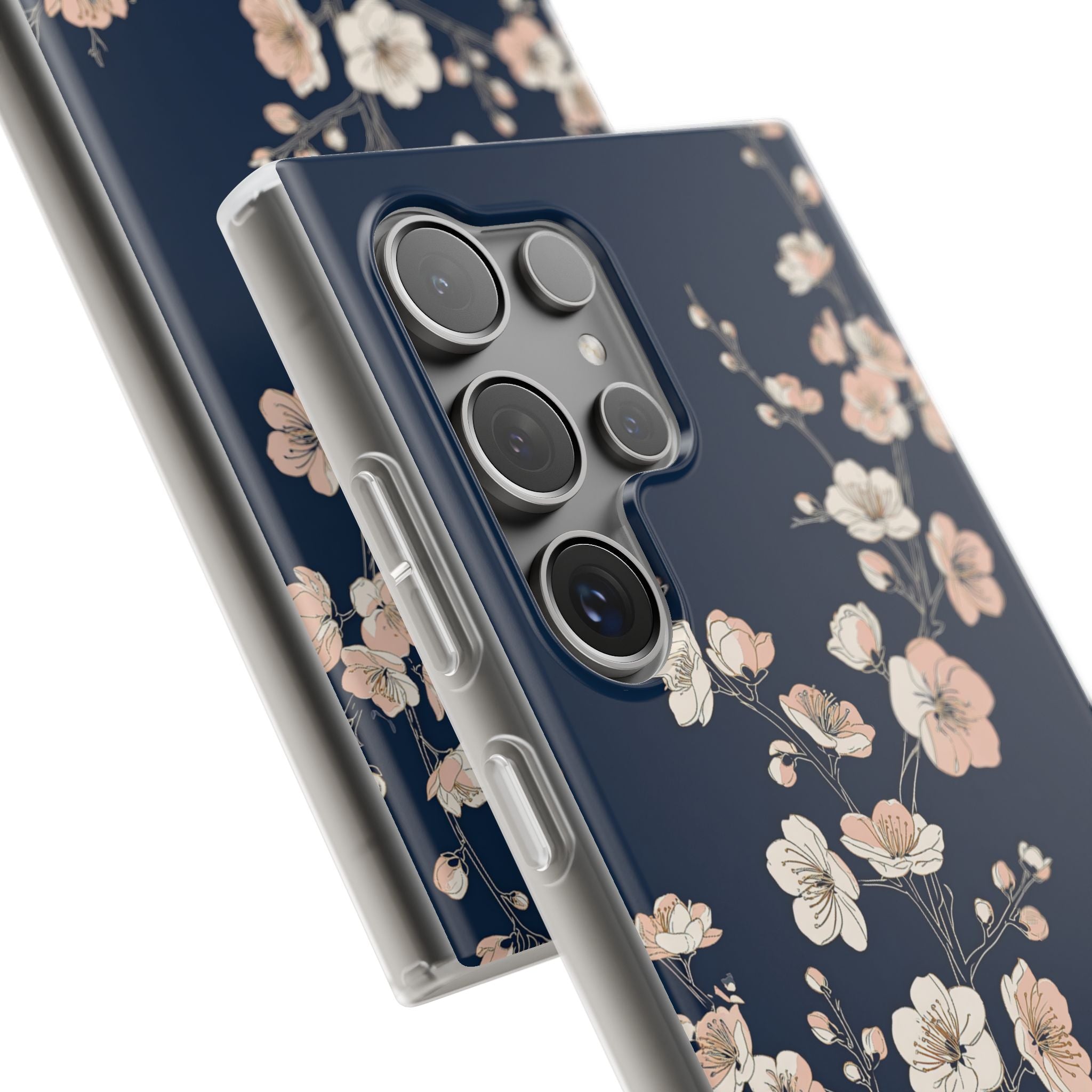 Blue Lite Phone Case for Samsung - Midnight Peach Sakura