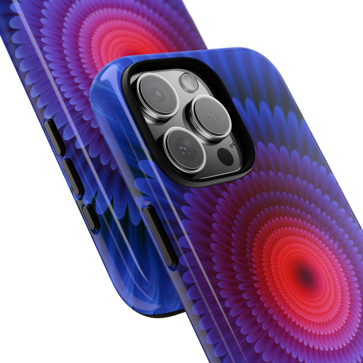 Radial Spectrum Bloom · Tough Phone Case for iPhone · Blue