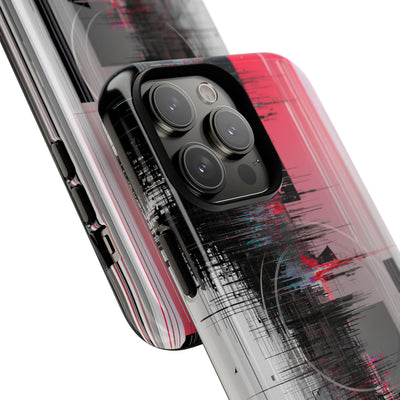Black Tough 2.0 Magsafe Phone Case for iPhone - Crimson Data Leak