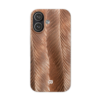 Rose Gold Weave · Lite Phone Case for iPhone ·  Brown