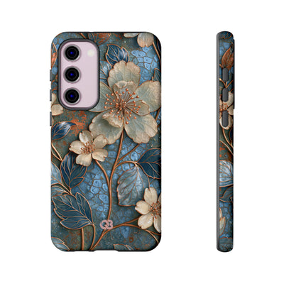 Gilded Blossom Reverie · Tough Phone Case for Samsung · Teal