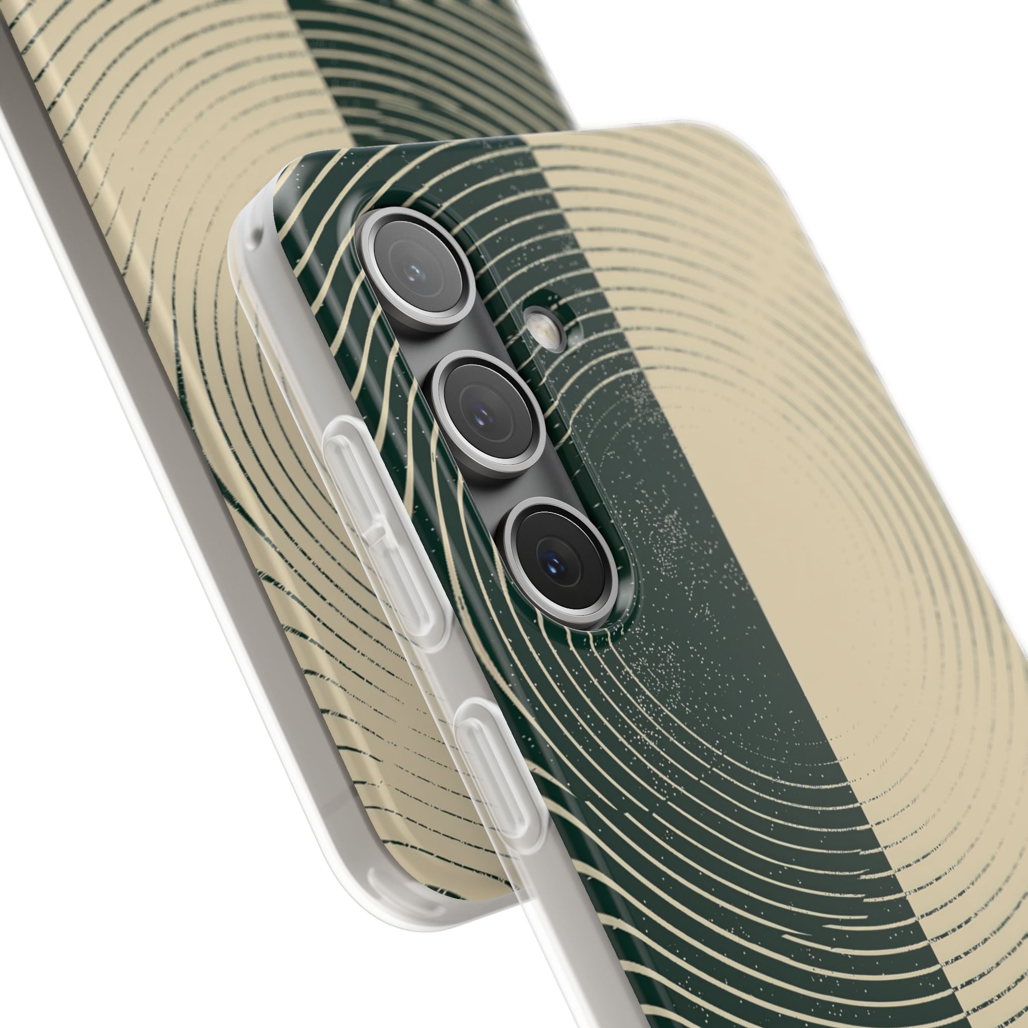 Green Lite Phone Case for Samsung - Evergreen Split Grain